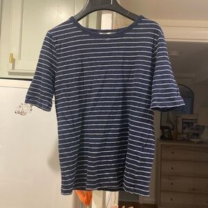 Banana republic linen striped shirt, size small